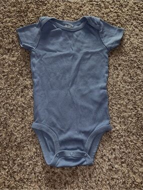 Carter's Light Blue Short-Sleeve Baby One-Piece